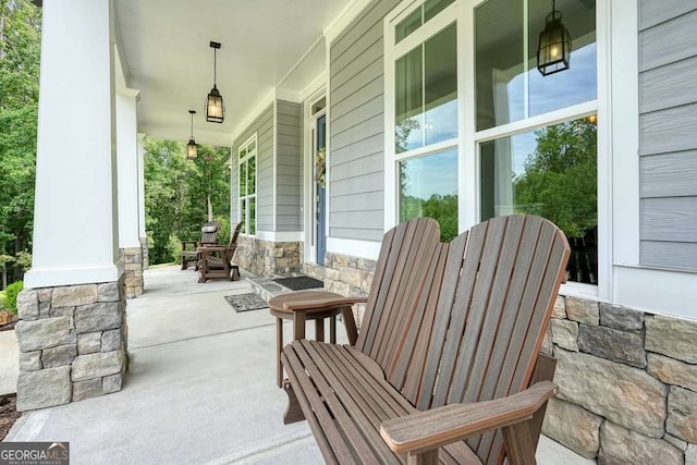 287 Flower Farm Dr, Acworth, GA 30101 - view of covered porch