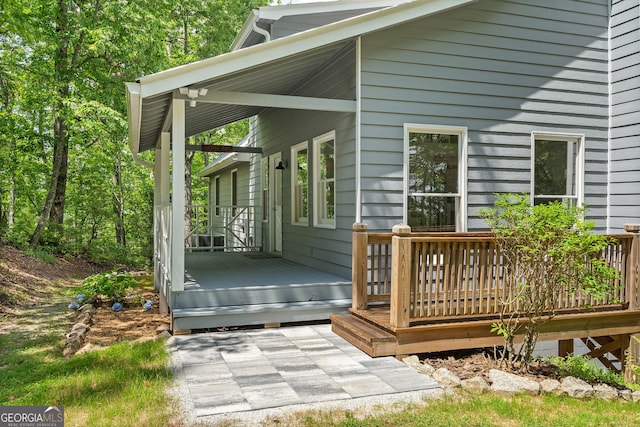 832 Round Top Dr, Clayton, GA 30525 - view of wooden terrace
