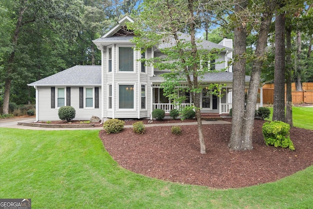 1655 Oak Crest Ct, Marietta, GA 30066 - victorian home featuring roof with shingles and a porch