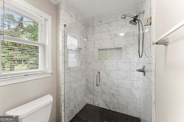 1655 Oak Crest Ct, Marietta, GA 30066 - bathroom with a shower stall and plenty of natural light