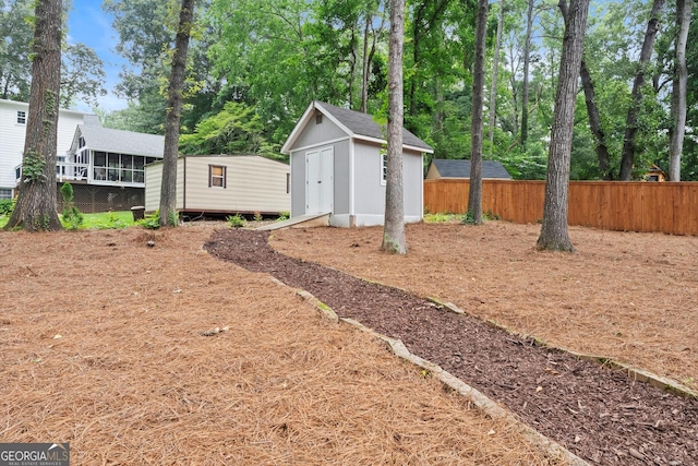 1655 Oak Crest Ct, Marietta, GA 30066 - view of yard featuring a shed