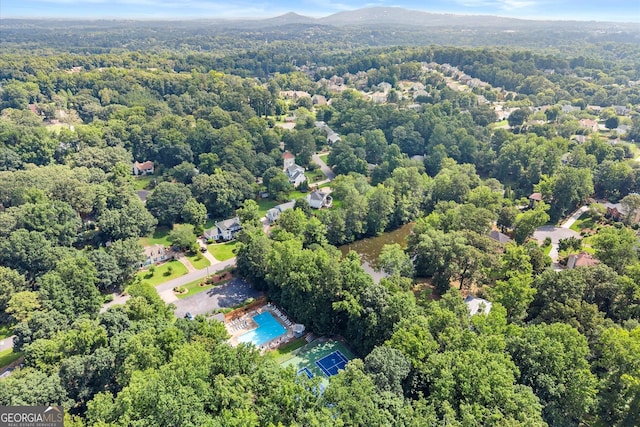 1655 Oak Crest Ct, Marietta, GA 30066 - aerial view of a heavily wooded area