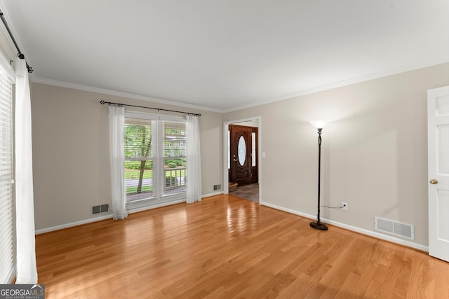 1655 Oak Crest Ct, Marietta, GA 30066 - entrance foyer with light wood-type flooring and crown molding