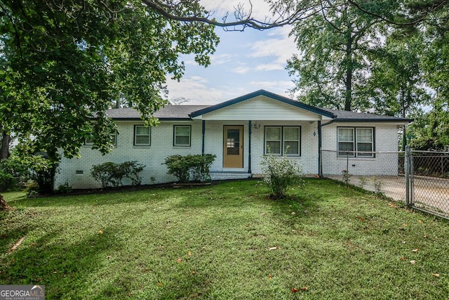 7144 Carolyn Cir, Lithia Springs, GA 30122 - single story home featuring brick siding and a porch