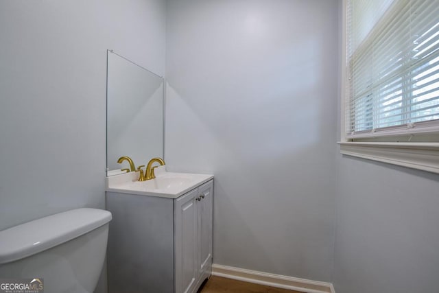 7144 Carolyn Cir, Lithia Springs, GA 30122 - half bath featuring toilet and vanity