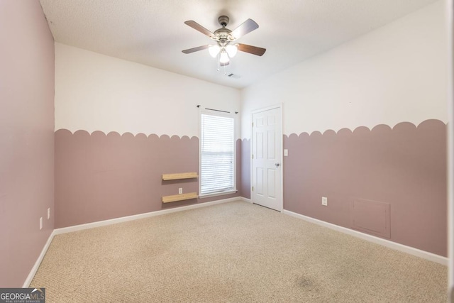 132 Hidden Creek Cir, Lizella, GA 31052 - carpeted spare room with a ceiling fan and baseboards