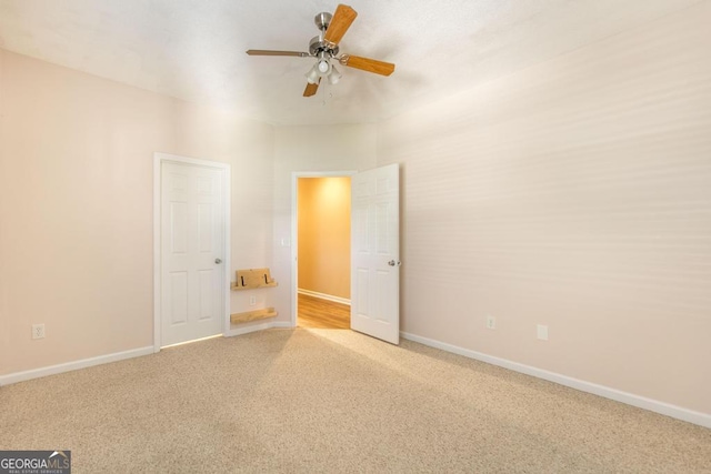 132 Hidden Creek Cir, Lizella, GA 31052 - carpeted spare room with a ceiling fan and baseboards