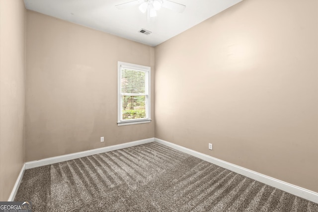 1065 Beacon Hill Xing, Alpharetta, GA 30005 - carpeted spare room with baseboards and ceiling fan