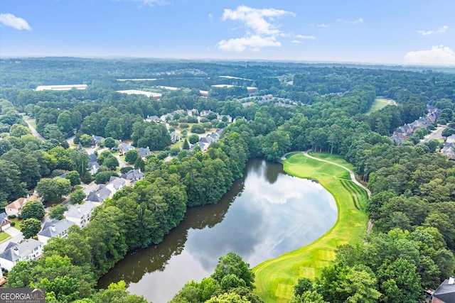 1065 Beacon Hill Xing, Alpharetta, GA 30005 - aerial perspective of suburban area with a large body of water and a local golf course
