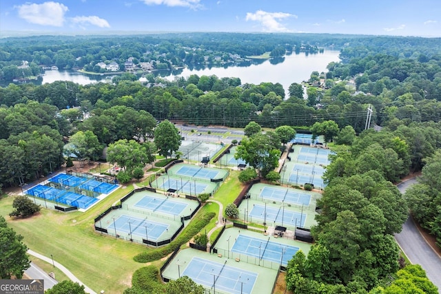 1065 Beacon Hill Xing, Alpharetta, GA 30005 - drone / aerial view of a nearby body of water