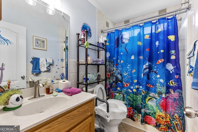 408 Dixieland Dr, Byron, GA 31008 - bathroom featuring vanity and tile patterned floors