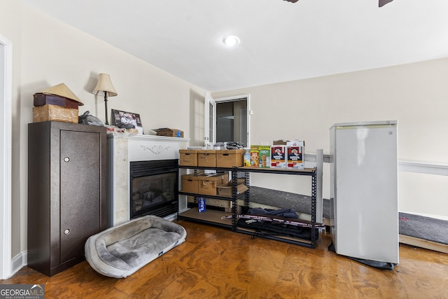 408 Dixieland Dr, Byron, GA 31008 - bedroom featuring a glass covered fireplace