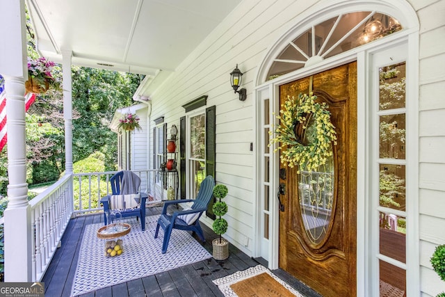 5491 Hiram Rd, Powder Springs, GA 30127 - view of porch