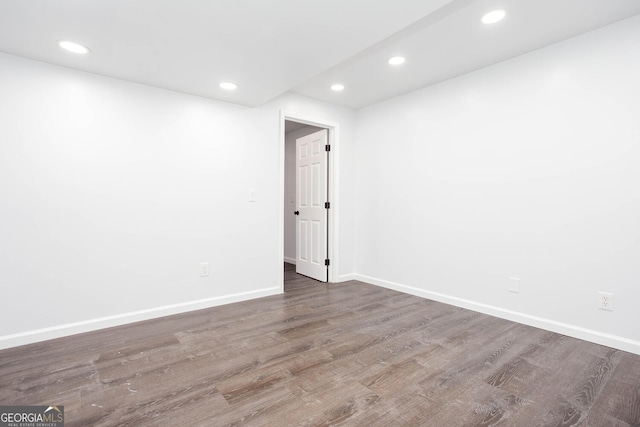 5491 Hiram Rd, Powder Springs, GA 30127 - unfurnished room with recessed lighting and wood finished floors