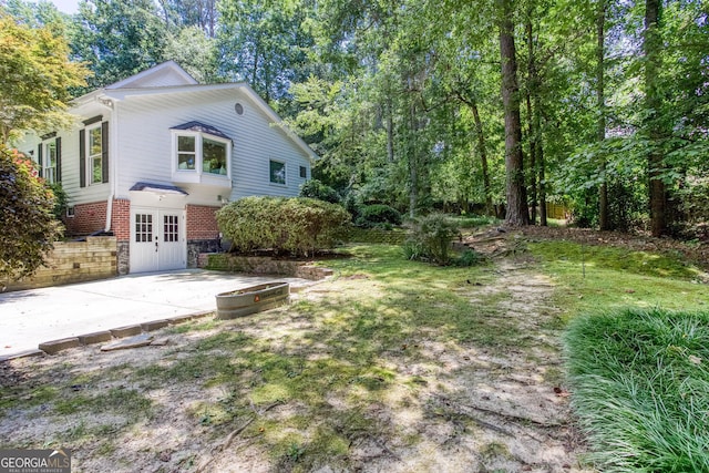 5491 Hiram Rd, Powder Springs, GA 30127 - view of yard featuring a patio