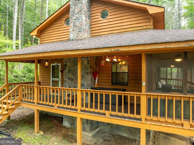 71 Cohutta Forest Rd Unit 9, Chatsworth, GA 30705 - wooden deck featuring a forest view