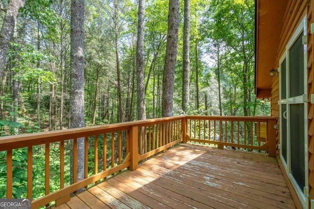 71 Cohutta Forest Rd Unit 9, Chatsworth, GA 30705 - deck featuring a forest view