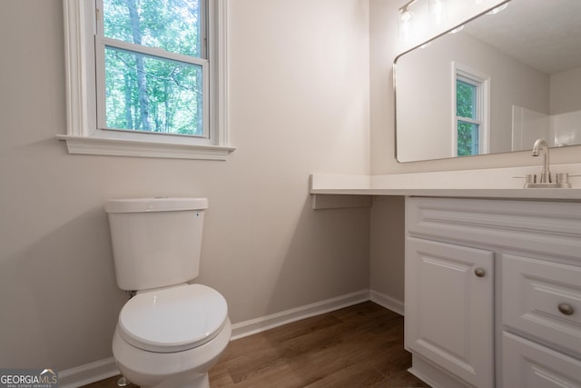356 Waterway Trl, Powder Springs, GA 30127 - bathroom with vanity and wood finished floors