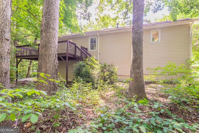 356 Waterway Trl, Powder Springs, GA 30127 - view of side of property featuring a deck