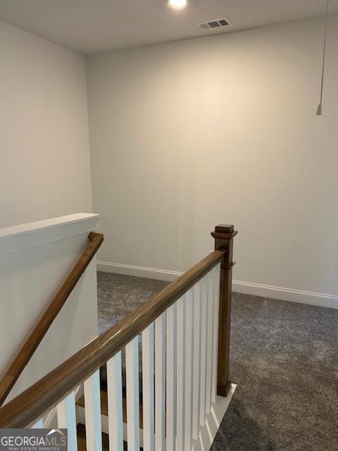 322 Heron St, Ball Ground, GA 30107 - stairs with carpet floors and recessed lighting