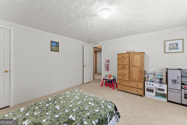 329 Summer Glen Rd, Dahlonega, GA 30533 - bedroom with light carpet and a textured ceiling