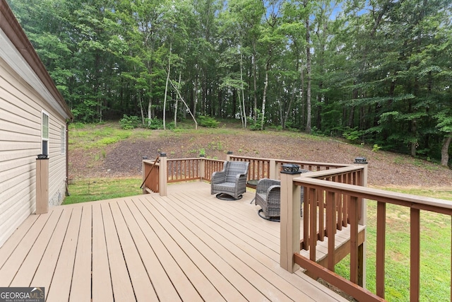329 Summer Glen Rd, Dahlonega, GA 30533 - view of wooden terrace