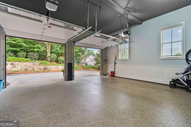 2118 Chatham, Dalton, GA 30720 - garage featuring a wainscoted wall and a garage door opener