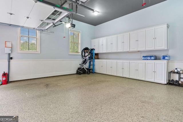 2118 Chatham, Dalton, GA 30720 - garage featuring a wainscoted wall and a garage door opener