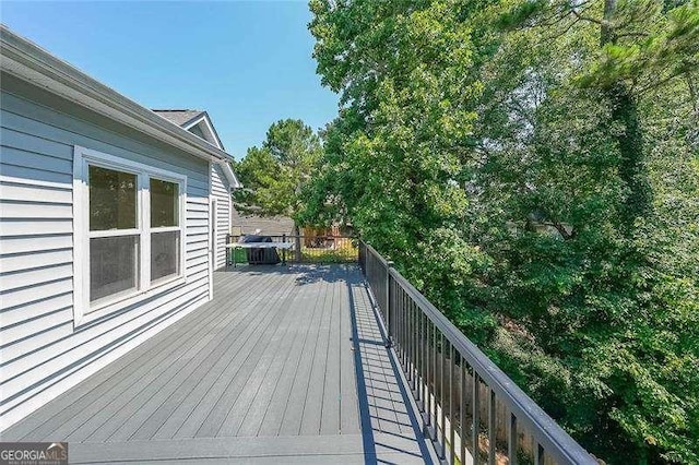 503 Rising Dr, Woodstock, GA 30189 - view of wooden deck