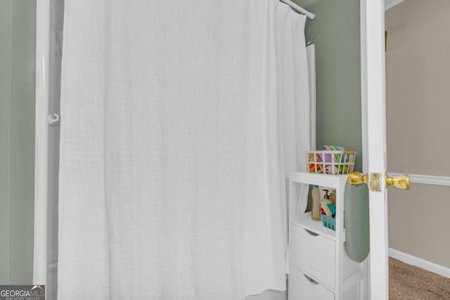 198 Bedford Dr, Hull, GA 30646 - full bath featuring baseboards and curtained shower