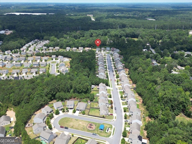 255 Morning Dr, Athens, GA 30606 - aerial view of property's location with a heavily wooded area and nearby suburban area