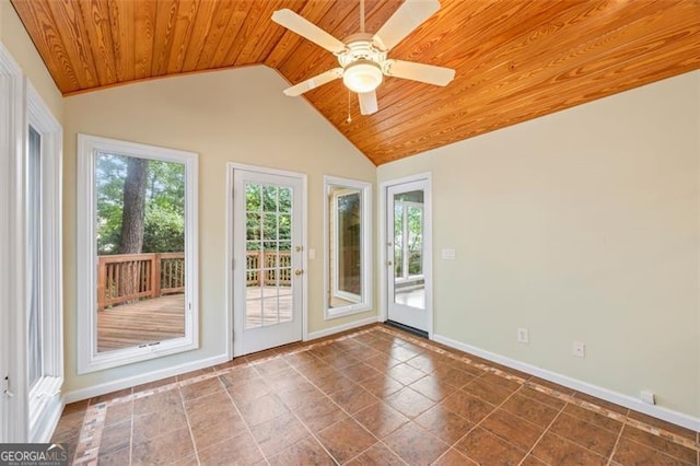 1416 Vernon Rdg, Close, Dunwoody, GA 30338 - unfurnished sunroom featuring plenty of natural light and lofted ceiling