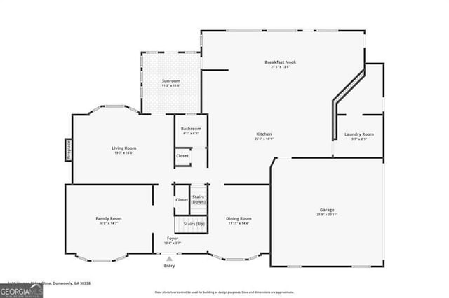 1416 Vernon Rdg, Close, Dunwoody, GA 30338 - view of property floor plan