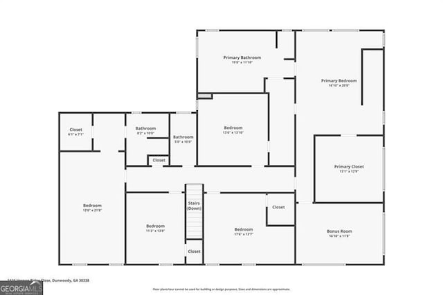 1416 Vernon Rdg, Close, Dunwoody, GA 30338 - view of property floor plan