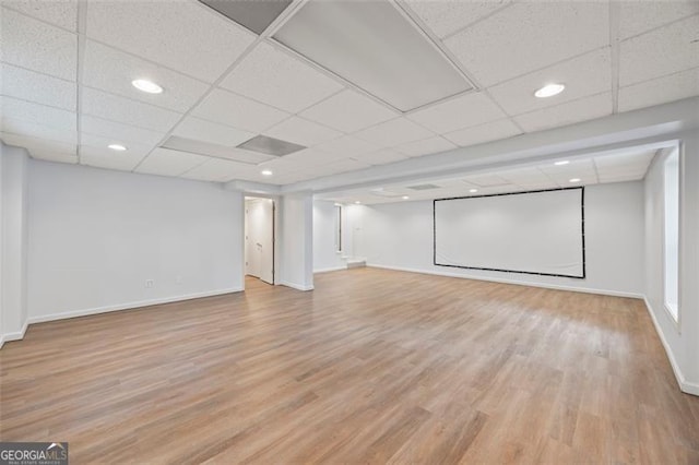 1416 Vernon Rdg, Close, Dunwoody, GA 30338 - unfurnished room featuring light wood-style floors, recessed lighting, and a paneled ceiling