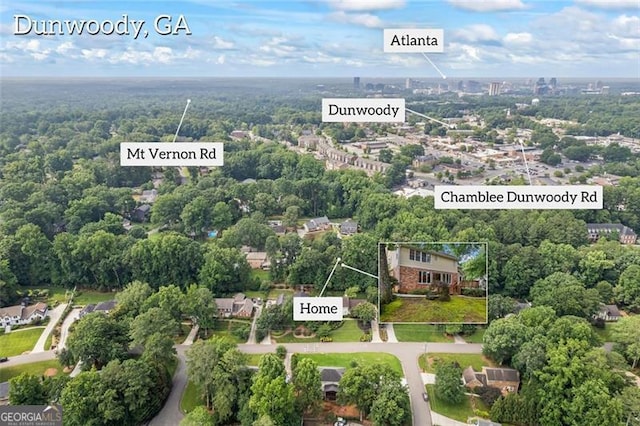 1416 Vernon Rdg, Close, Dunwoody, GA 30338 - drone / aerial view