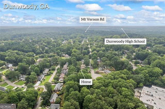 1416 Vernon Rdg, Close, Dunwoody, GA 30338 - bird's eye view of a forest