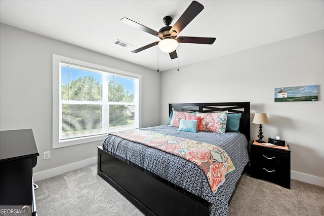 161 Fairway Cir, Macon, GA 31211 - bedroom with carpet and ceiling fan