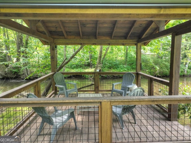 211 Rockhouse Rd, Cherry Log, GA 30522 - deck with a water view