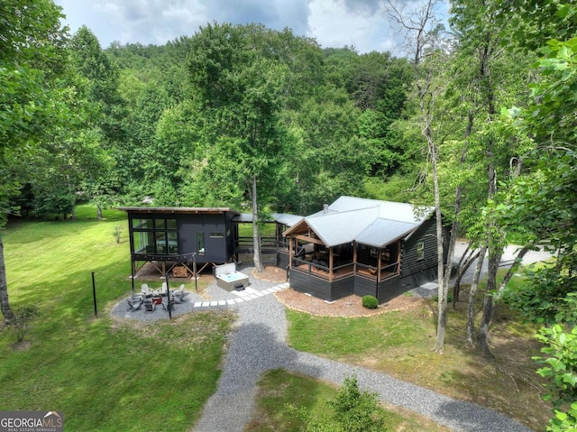 211 Rockhouse Rd, Cherry Log, GA 30522 - view of green lawn with a view of trees