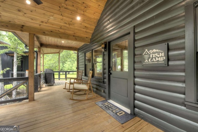 211 Rockhouse Rd, Cherry Log, GA 30522 - view of deck