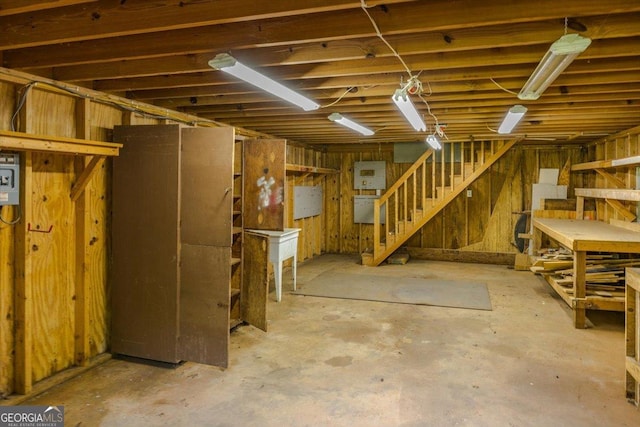 171 Loraine Forest Dr, Macon, GA 31210 - basement with stairway