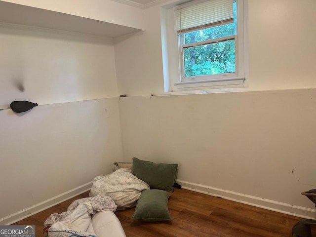 1025 Northridge Rd, Ball Ground, GA 30107 - living area featuring wood finished floors and crown molding