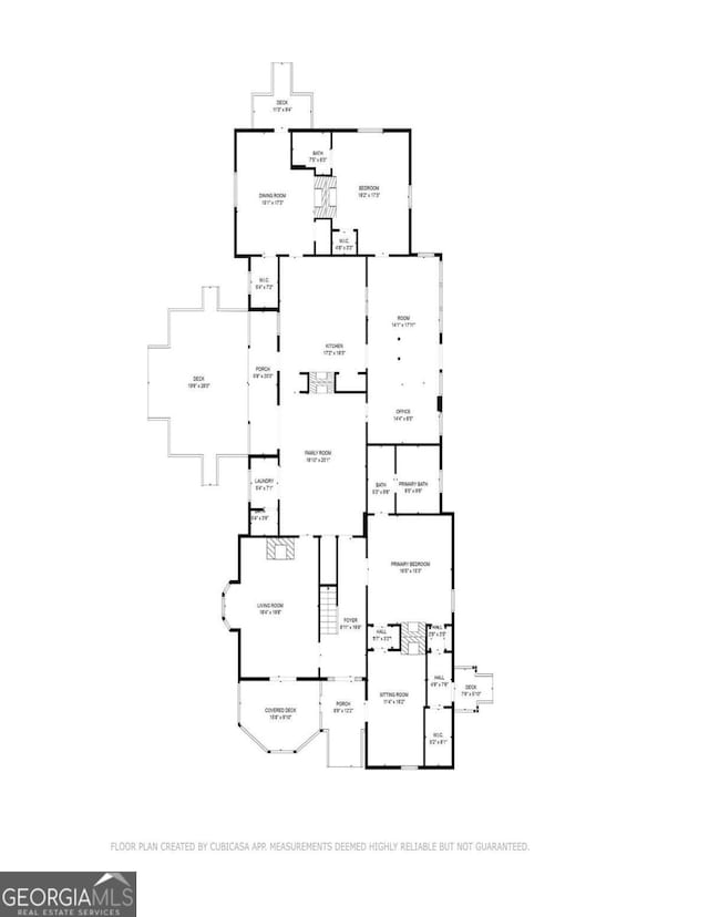 6 River St SW, Cave Spring, GA 30124 - view of floor plan / room layout