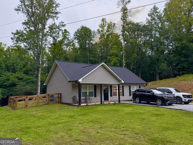 100 Grainger Rd, Dahlonega, GA 30533 - single story home featuring covered porch and a gate