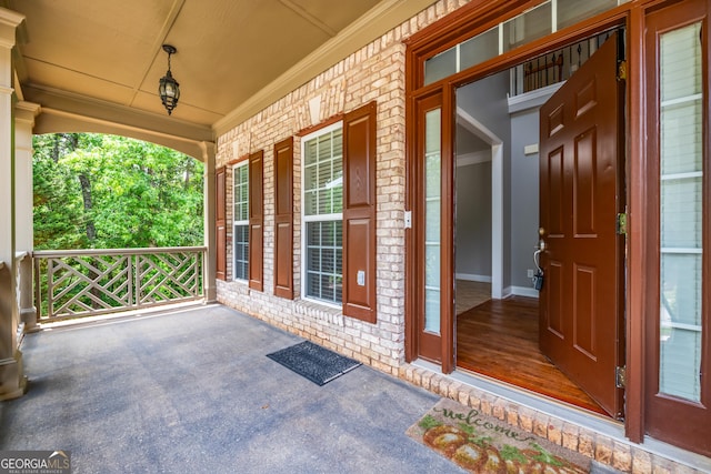 4311 Hampton Mill Pkwy, Douglasville, GA 30135 - property entrance with a porch and brick siding