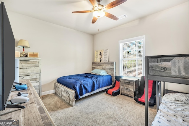 230 Thorpe Rd, Jackson, GA 30233 - carpeted bedroom with a ceiling fan