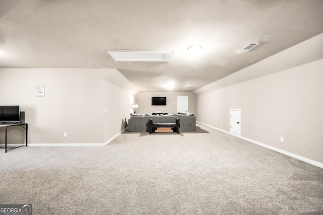 230 Thorpe Rd, Jackson, GA 30233 - interior space featuring carpet and vaulted ceiling