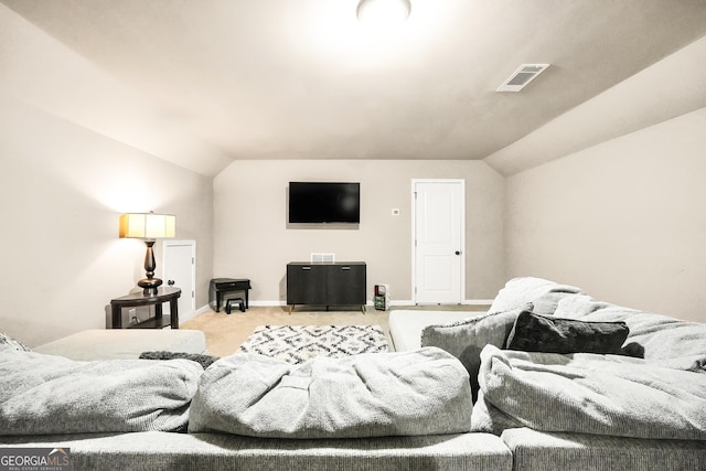 230 Thorpe Rd, Jackson, GA 30233 - living room featuring lofted ceiling and carpet floors