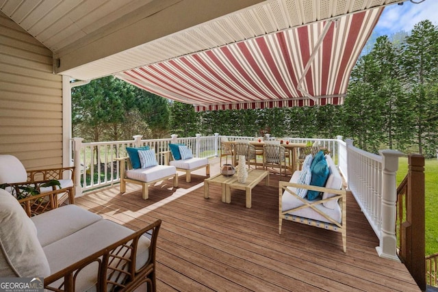 3076 Harris Mill Ct, Duluth, GA 30096 - wooden deck with an outdoor hangout area